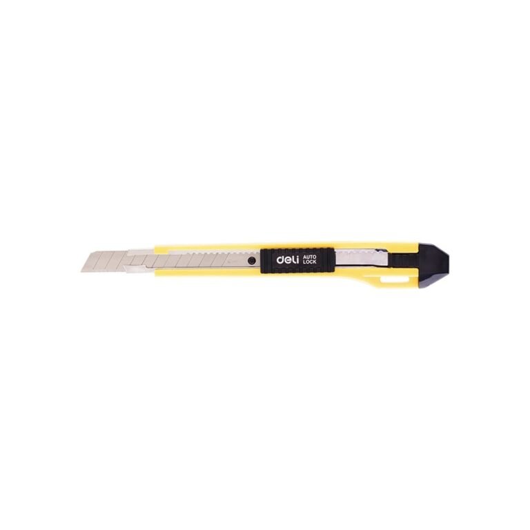 Deli 2031 Utility Knife, 9mm, Blade SK5-80x9x0.4mm, Assorted Colors