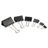 Deluxe Binder Clips, 12/pack, Black - Thumbnail Image 2