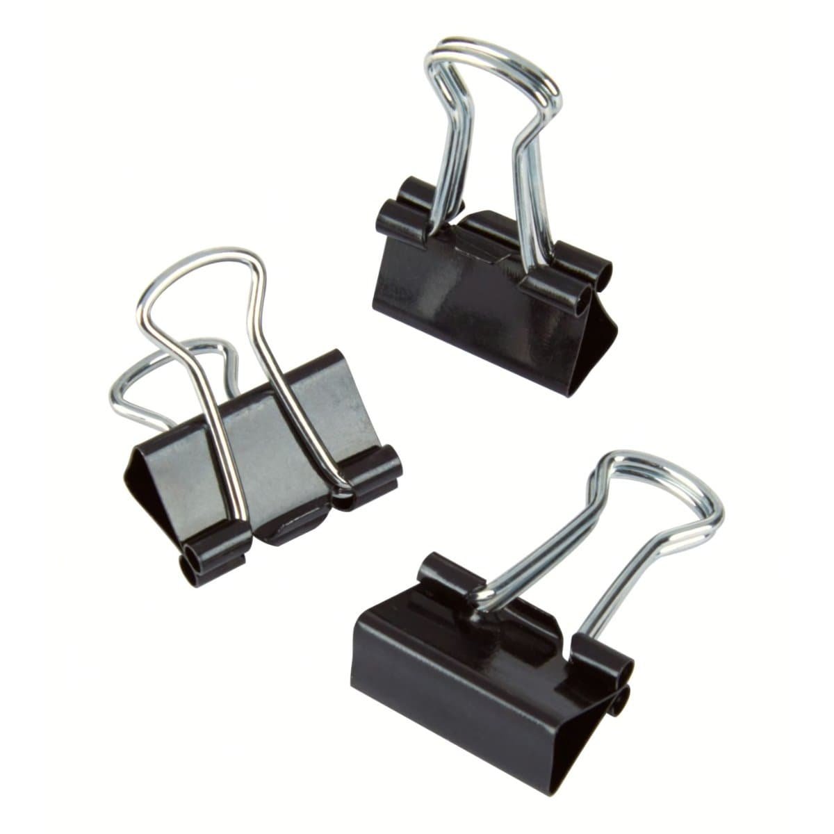 Deluxe Binder Clips, 12/pack, Black - Image 3