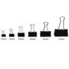 Deluxe Binder Clips, 12/pack, Black - Thumbnail Image 1