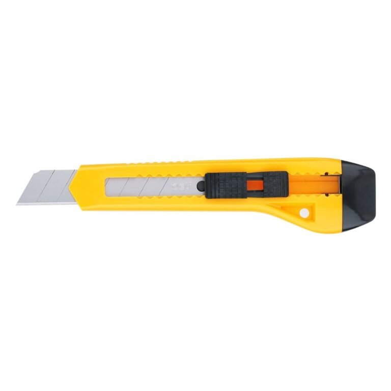 Deli 2061 Utility Knife, 18 mm, Blade 100x18x0.5mm, Yellow