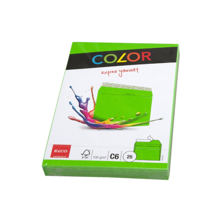 Elco Color Envelope C6, 4.5″ x 6.5″, 100g, 25/pack, Green