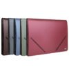Deli Expanding File A4 with elastic fastener, 12 pockets, Assorted Colors - Thumbnail Image 1