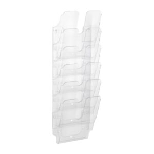 Durable FLEXIPLUS 6 A4, wall mounted Brochure Holder, 6 Tier, Transparent