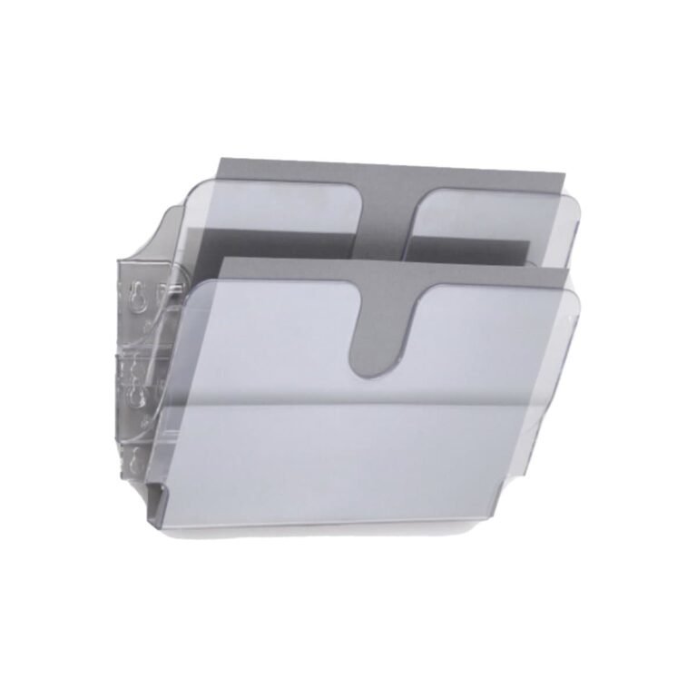 Durable FLEXIPLUS 2 A4 Landscape, wall mounted Brochure Holder, 2 Tier, Transparent