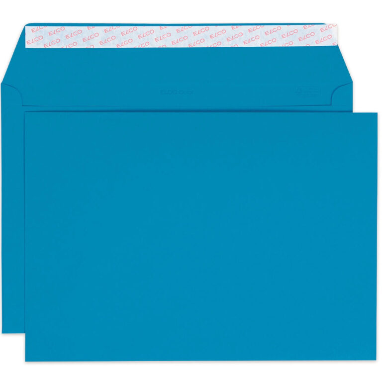 Elco Color Envelope C4, 9″ x 12.75″, 120g, 50/box, Dark Blue