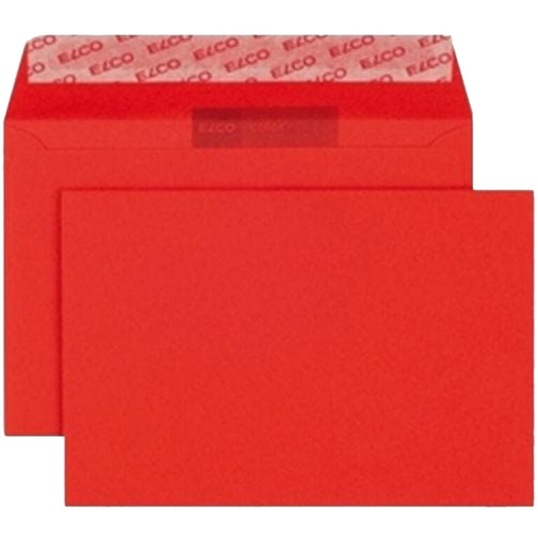 Elco Color Envelope C4, 9″ x 12.75″, 120g, 50/box, Red