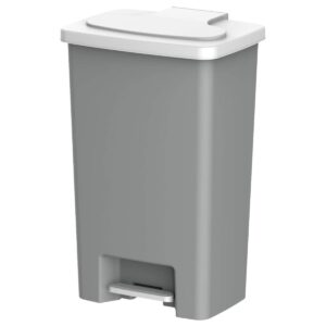 Cosmoplast 50L Plastic Pedal Waste Bin – Grey