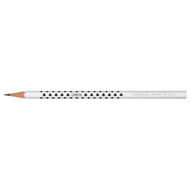 Caran d’Ache Graphite pencil ‘CARD CLUB’ HB, White