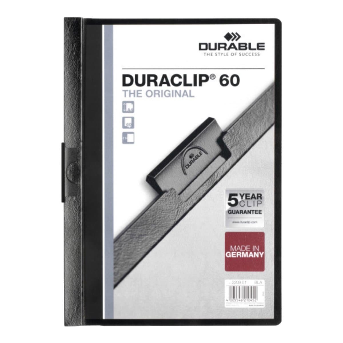 Durable Duraclip 60, A4, Black - Image 1
