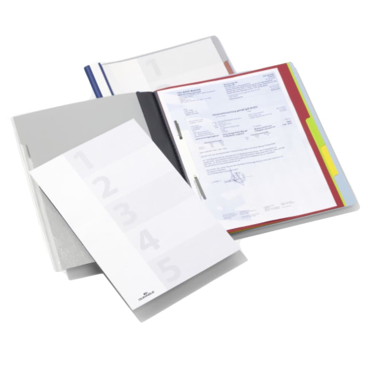 Durable DIVISOFLEX Organiser File with 5 compartments A4, Blue - Image 3