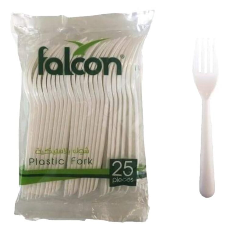 Falconpack Plastic Fork, medium, 25/pack, White