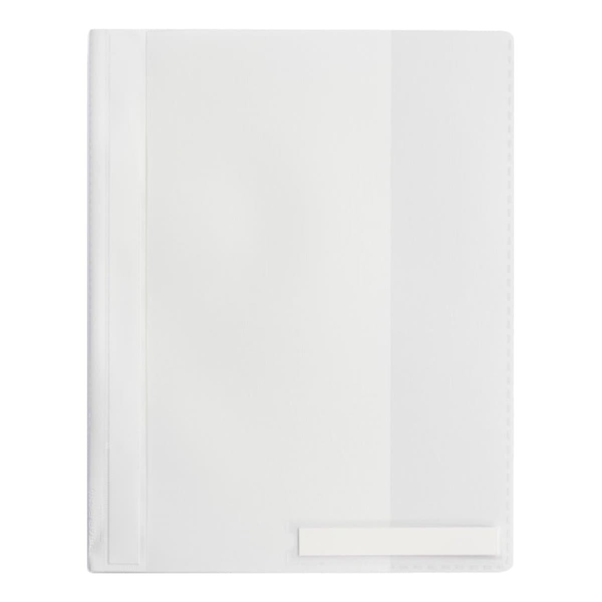 Durable Clear View Folder A4, extra wide with pocket, White - Image 1
