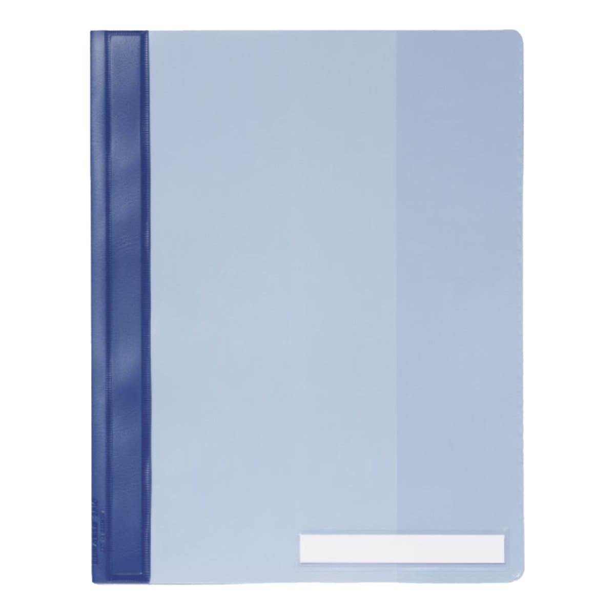 Durable Clear View Folder A4, extra wide with pocket, Light Blue - Image 1