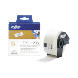 Brother DK-11208 Genuine Large Address Labels 38mm x 90mm – 400 Labels