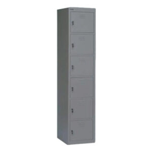 Rexel Locker, 180×37.5×46 cm, 6 Door, Grey