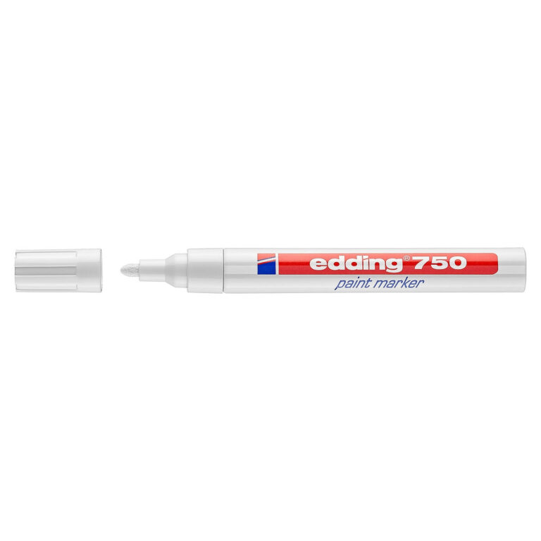 edding 750 Paint Marker, 2-4mm Bullet Tip, White