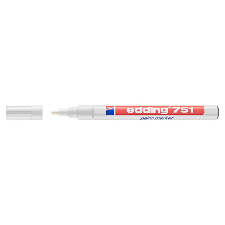 edding 751 Paint Marker, 1-2mm Bullet Tip, White