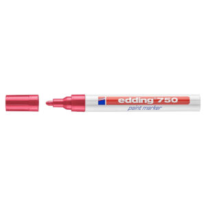 edding 750 Paint Marker, 2-4mm Bullet Tip, Red