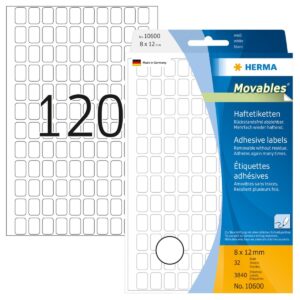 Herma Office Pack Movable Labels – White