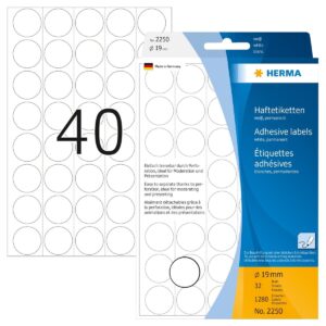 Herma Office Pack Color Dots 19 mm – 1280/Pack