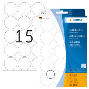 Herma Office Pack Color Dots 32 mm – 480/Pack