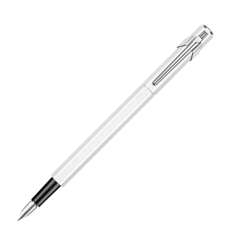 Caran d’Ache 849 Fountain Pen Metal, M nib, White