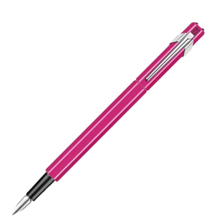 Caran d’Ache 849 Fountain Pen Metal, M nib, Fluo Pink