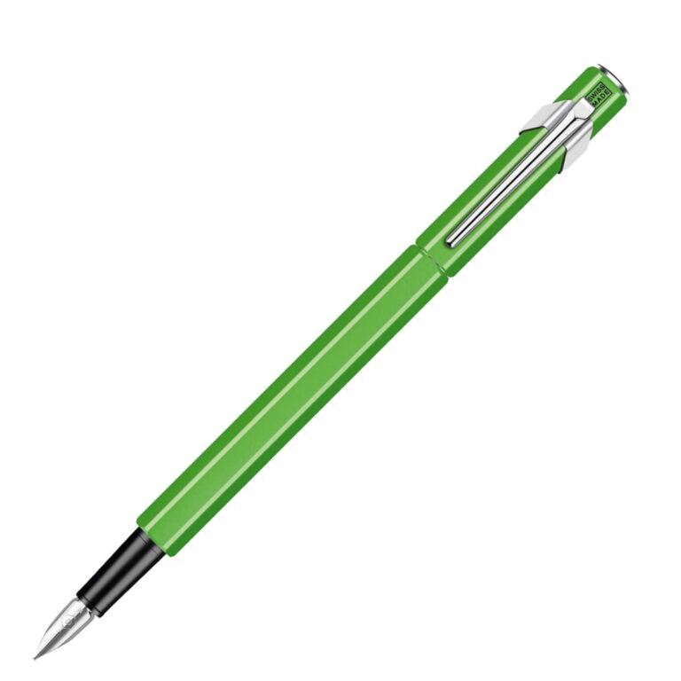 Caran d’Ache 849 Fountain Pen Metal, M nib, Fluo Green