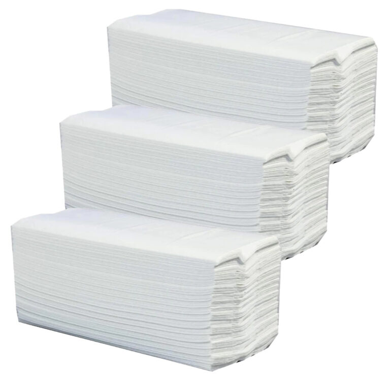 Sanita C-Fold Hand Towels 21 x 22 cm – 150 Sheets x 3 Packs