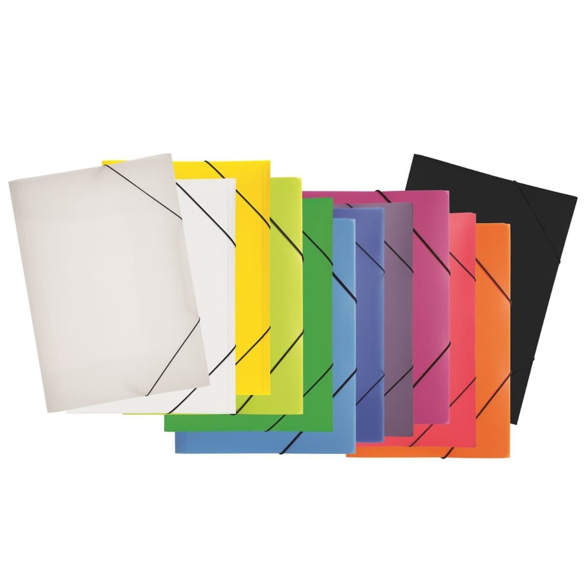 Pagna Folder A3 with elastic fastener PP, Black - Image 2