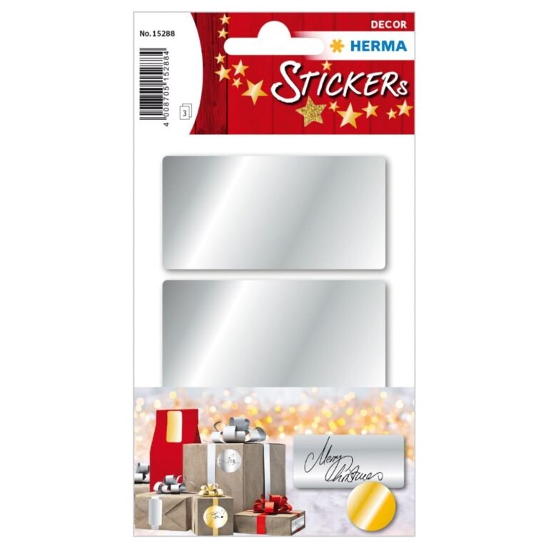 Herma Decor Sticker Labels 34 x 67 mm – 9/Pack