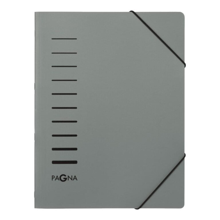 Pagna Folder A4, 6 compartments, with elastic fastener, PP, Assorted Colors