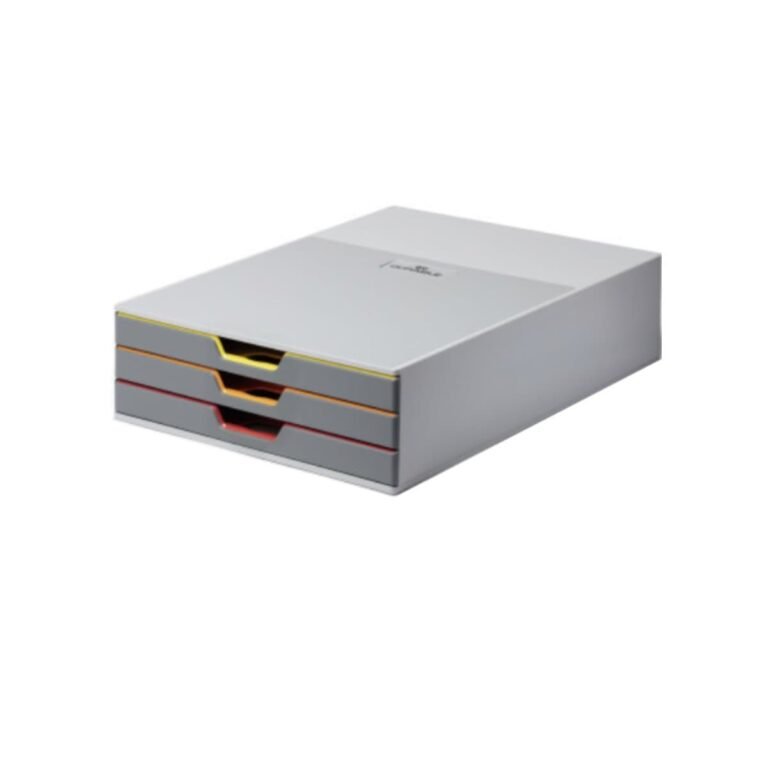 Durable VARICOLOR 3 Desktop Drawer Box, 3 Drawers, A4/C4