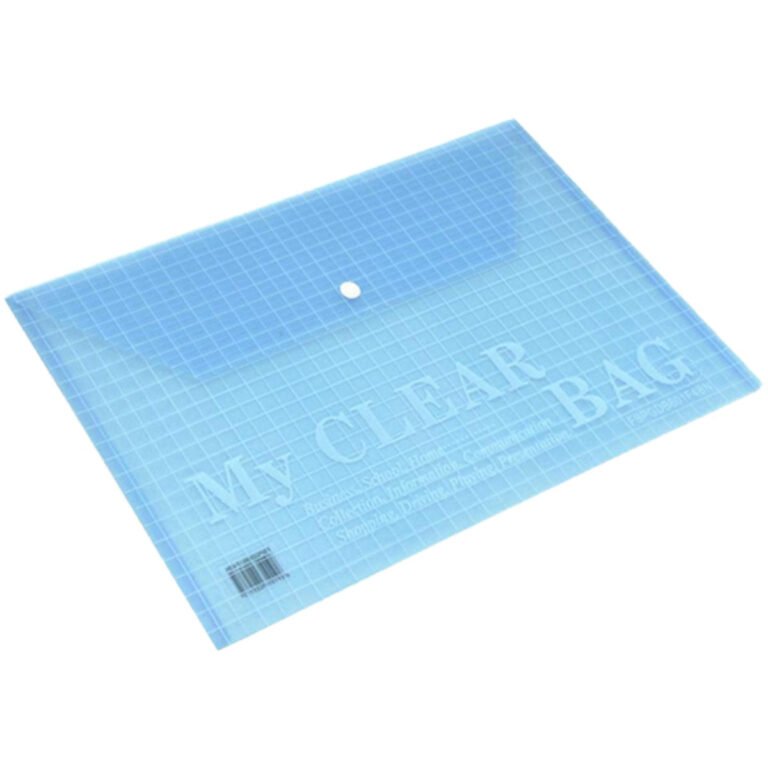 FIS Document Bag “My Clear Bag” A4, 12/pack, Blue