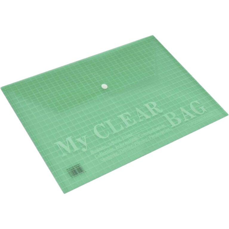 FIS Document Bag “My Clear Bag” A4, 12/pack, Green