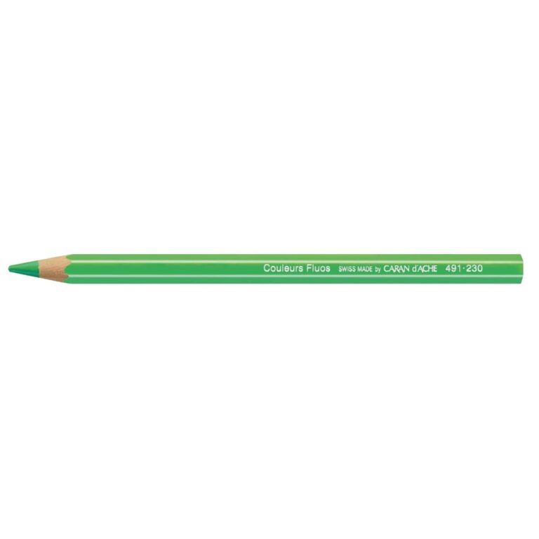 Caran d’Ache Fluorescent Color Pencil, Green