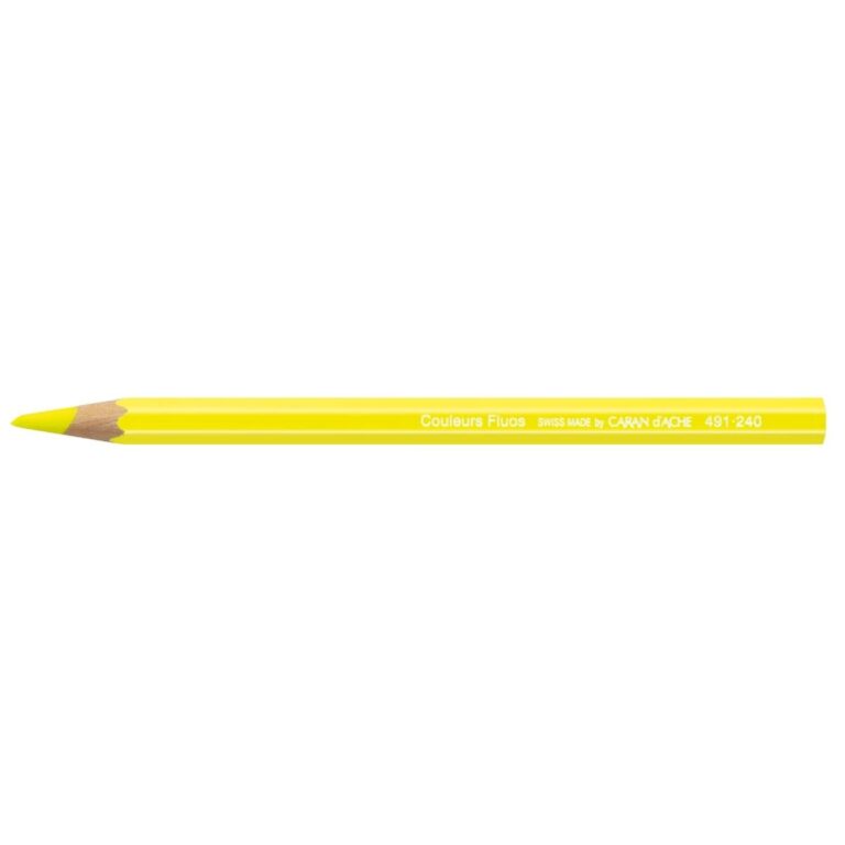 Caran d’Ache Fluorescent Color Pencil, Yellow