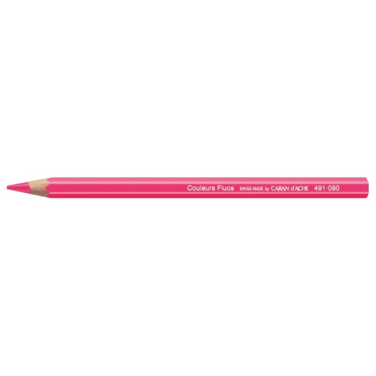 Caran d’Ache Fluorescent Color Pencil, Pink