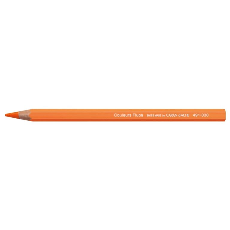 Caran d’Ache Fluorescent Color Pencil, Orange