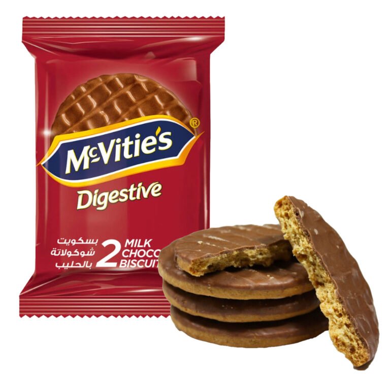 McVitie’s Digestive Wheat Biscuits Covered in Milk Chocolate, 33.3g, 12/pack