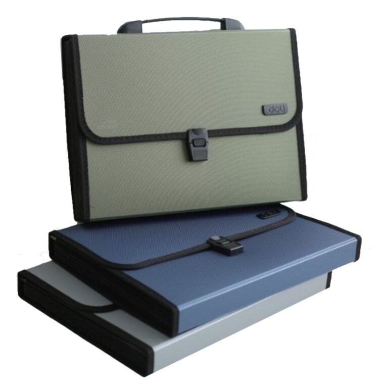 Deli Expanding Case A4, 12 Divisions, Assorted Colors