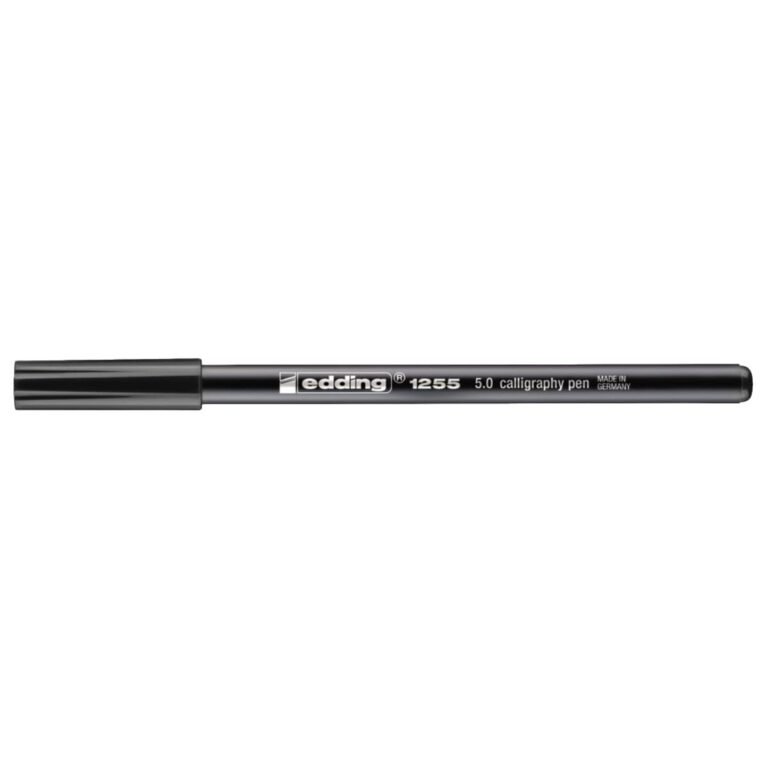 edding 1255 Calligraphy Pen, 5.0mm Chisel Tip, Black