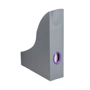 Durable Varicolor – Magazine Rack with coloured thumb hole, Anthrazite/Purple