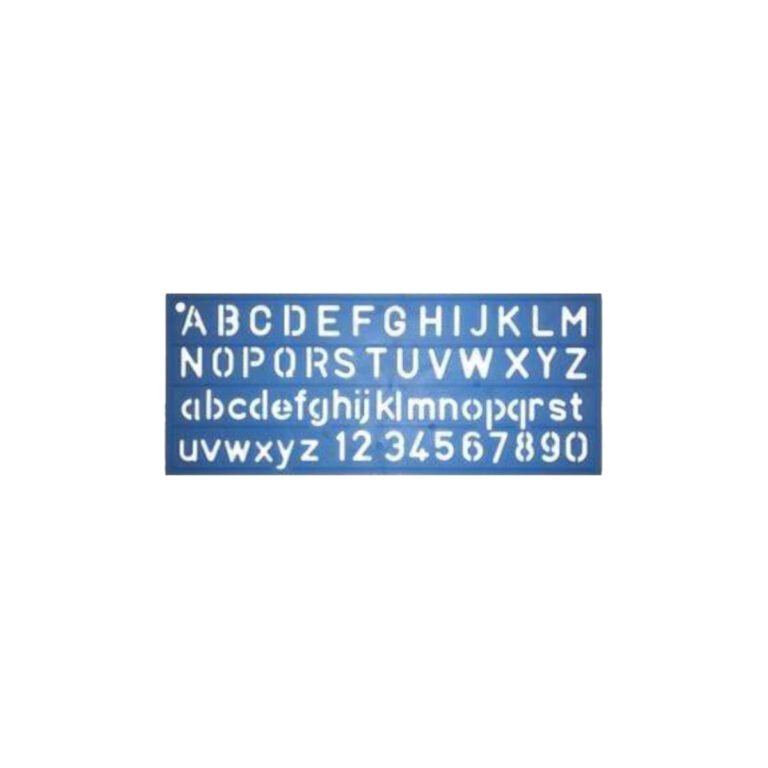 FIS Lettering Stencil, ABC/abc/123