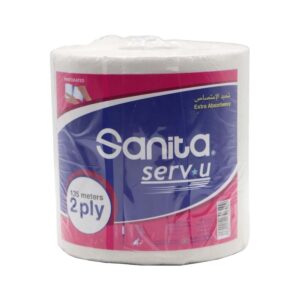 Sanita Maxi Tissue Roll 2 Ply – 135 m