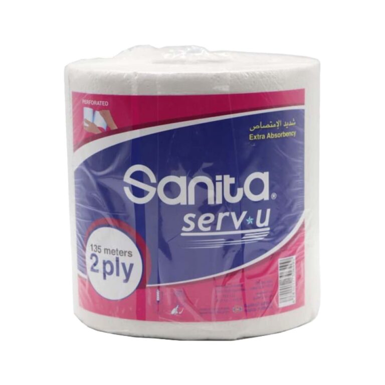 Sanita Maxi Tissue Roll 2 Ply – 135 m
