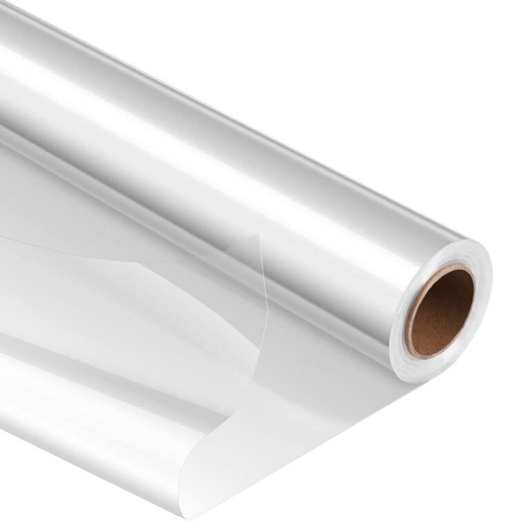 Clear Cellophane Wrapping Paper, 70cm x 100m, Transparent