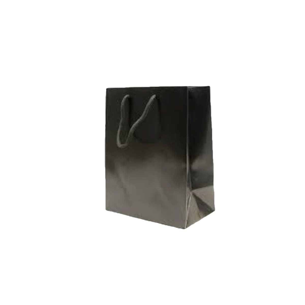 Paper Gift Bag, Black - Image 3
