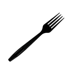Falconpack Plastic Fork, Large, Heavy Duty, 50/pack, Black